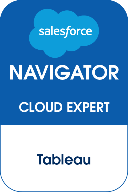 Siamo riconosciuti da Salesforce come Cloud Expert Tableau